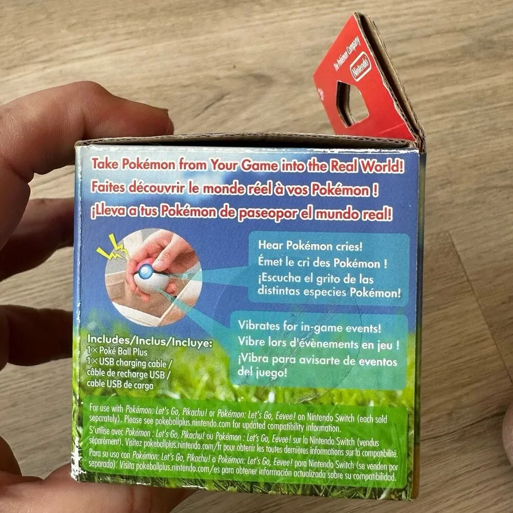 Nintendo Pokemon Pokeball Plus Controller Accessory & Components In Box 2018